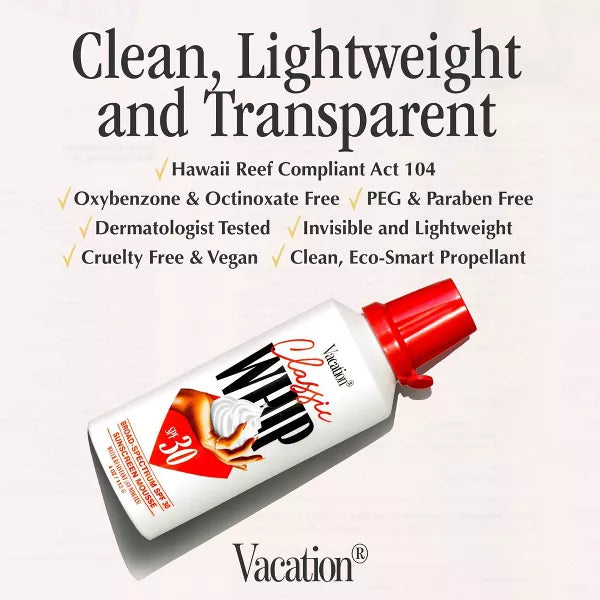 Vacation Sunscreen Classic Whip - SPF 30