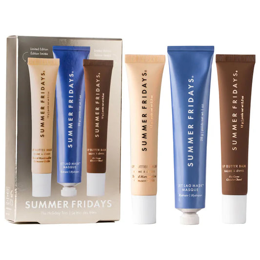 Summer Fridays – The Holiday Trio Set with Lip Butter Balm (Hot Cocoa & Toasted Marshmallow)